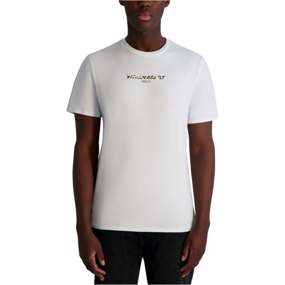 Karl Lagerfeld Mens Textured Logo Graphic T-Shirt, NWT